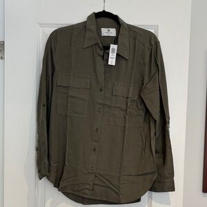 Babaton Olive Green Blouse